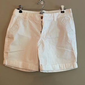 EUC, Old Navy White Shorts, Rolled Hem, Size 4